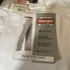 NWT painters pants wrangler white